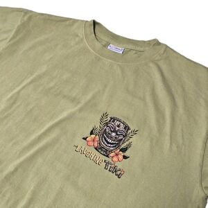 Retro Tiki Tee T Shirt Bar Mug Restaurant Lounge Voodoo Grog Cocktail‎ Medium